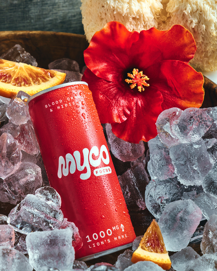 Myco drink with ice and citrus